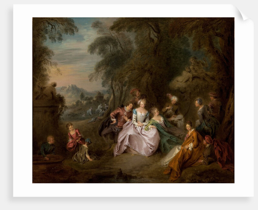 Repose in a Park by Jean-Baptiste Joseph Pater