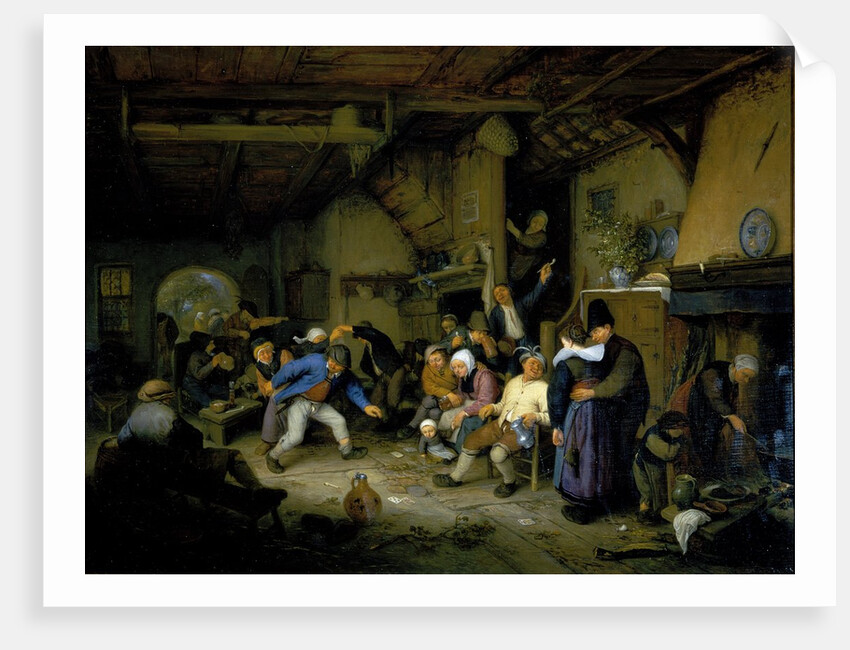 Peasants Dancing in a Tavern, 1659 by Adriaen Jansz. van Ostade