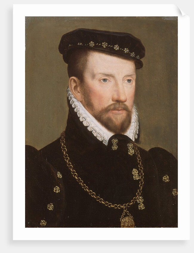 Admiral Gaspard II de Coligny, 1565-70 by Francois Clouet