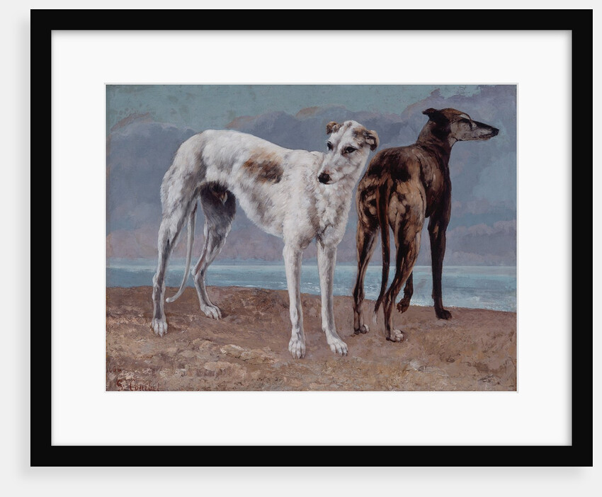 The Greyhounds of the Comte de Choiseul, 1866 by Gustave Courbet