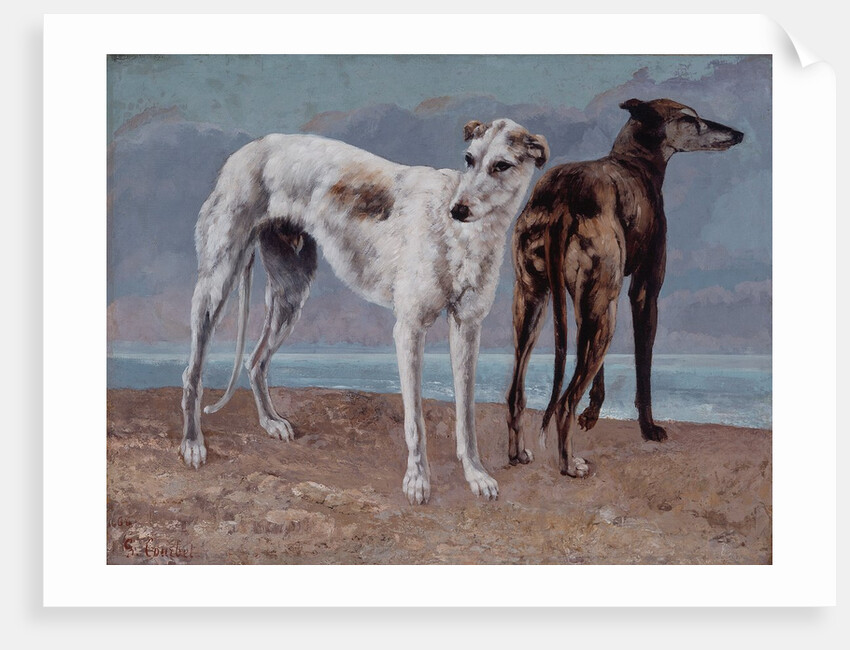 The Greyhounds of the Comte de Choiseul, 1866 by Gustave Courbet