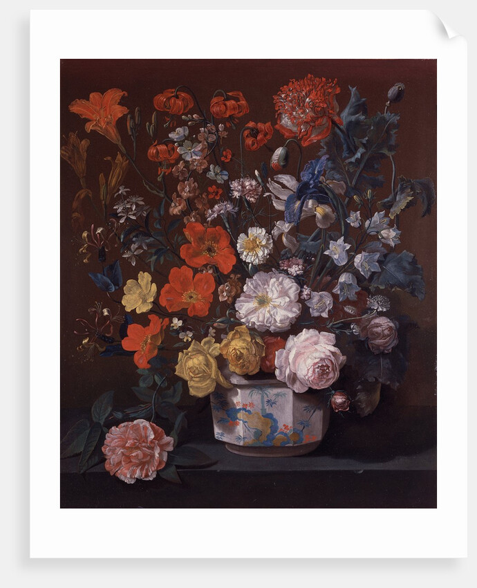 Flowers in a Chantilly Vase, c.1760 by Louis Tessier