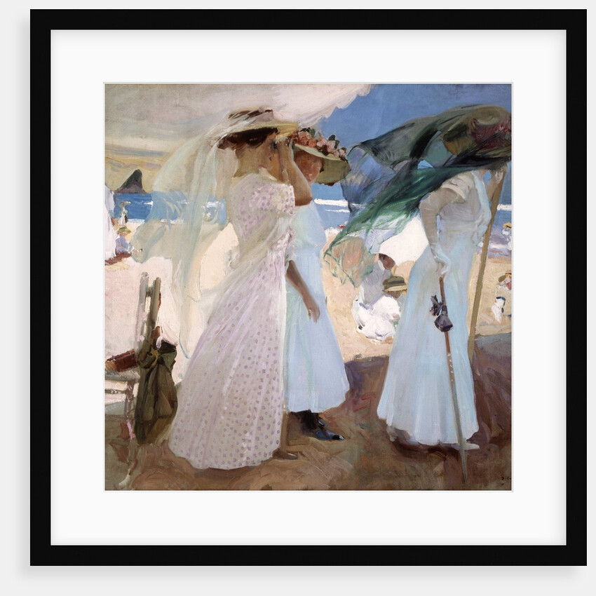 Under the Awning, Zarauz, 1910 by Joaquin Sorolla y Bastida