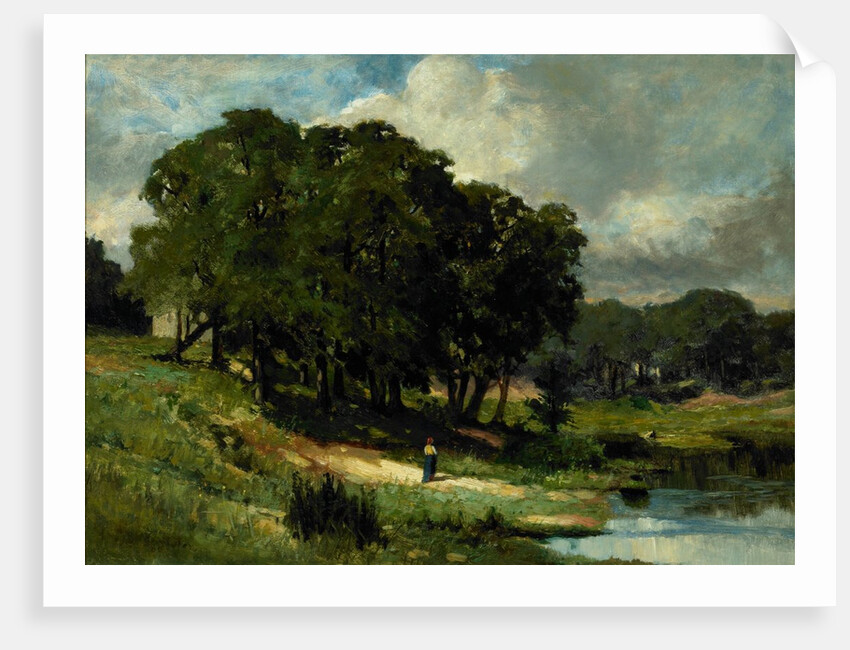 Woman Standing near a Pond, 1880 by Edward Mitchell Bannister