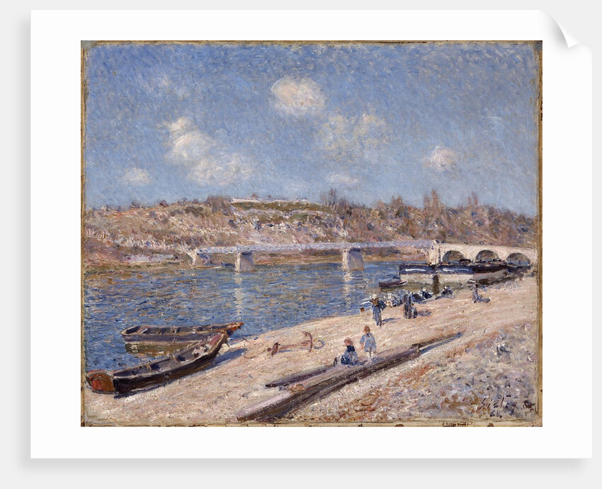 The Beach at Saint-Mammès, 1884 by Alfred Sisley