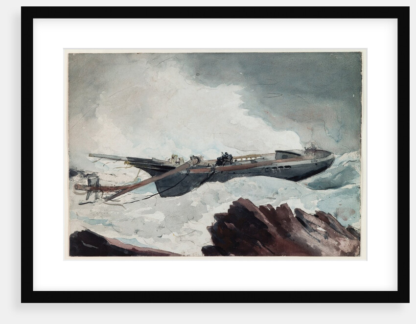 The Wrecked Schooner, c.1900-10 by Winslow Homer