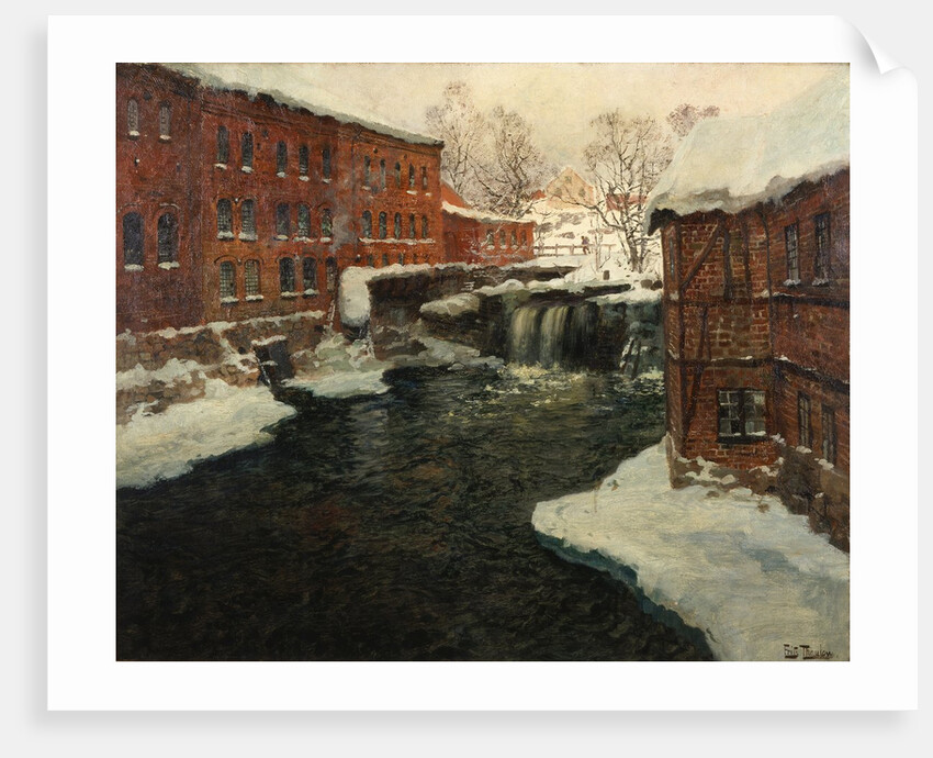 Mill Scene, c.1885-90 by Fritz Thaulow