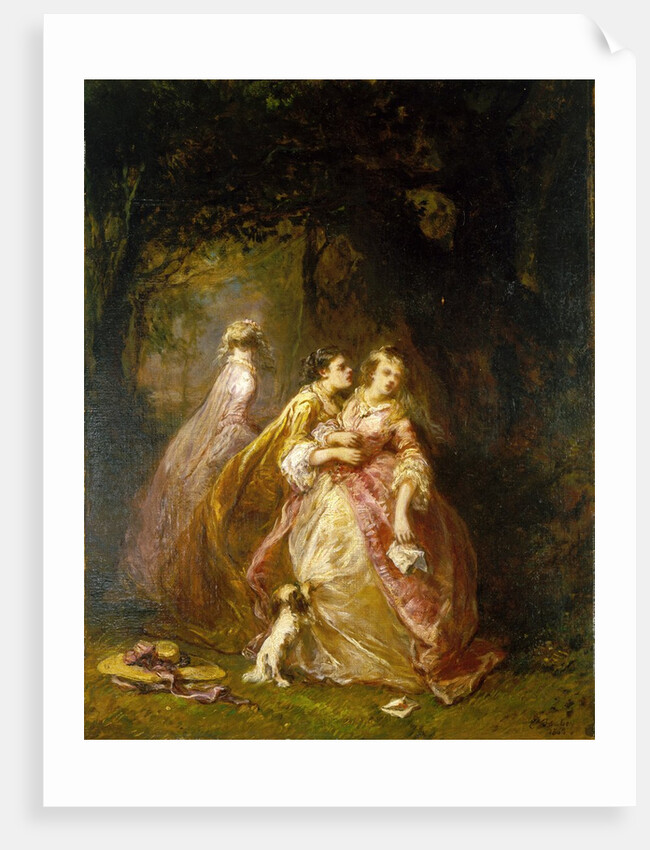 The Letter, 1862 by Louis Eugene Gabriel Isabey