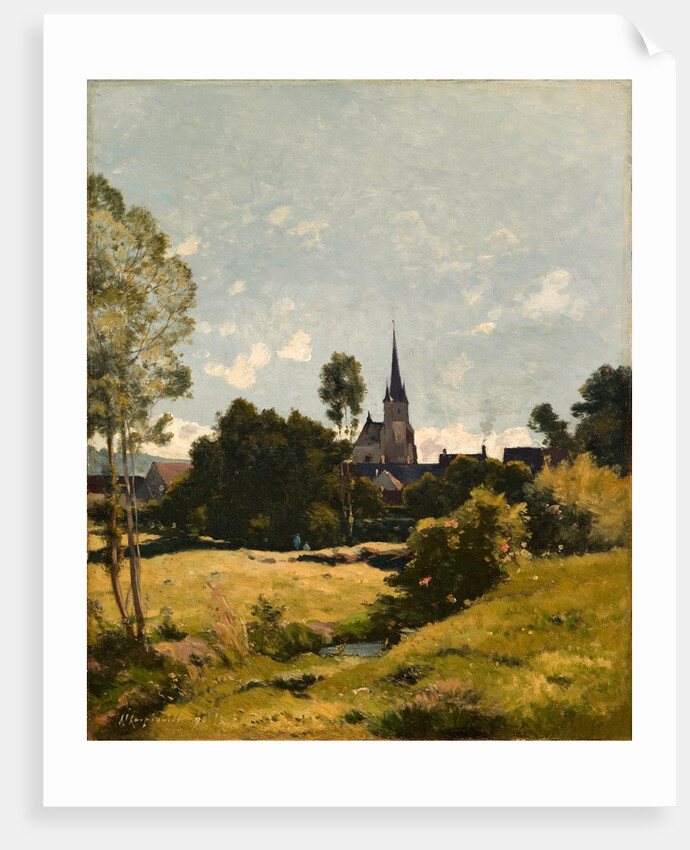 The Village Church, 1891 by Henri-Joseph Harpignies