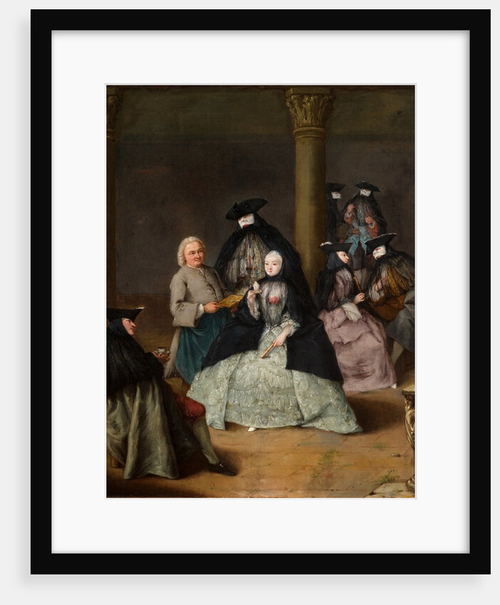 Masked Party in a Courtyard, 1755 by Pietro Longhi