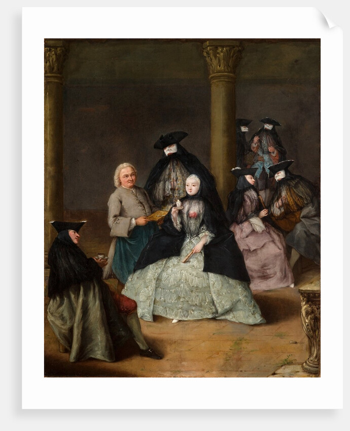 Masked Party in a Courtyard, 1755 by Pietro Longhi