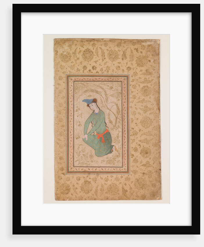 Kneeling Youth, early 17th century by Persian School