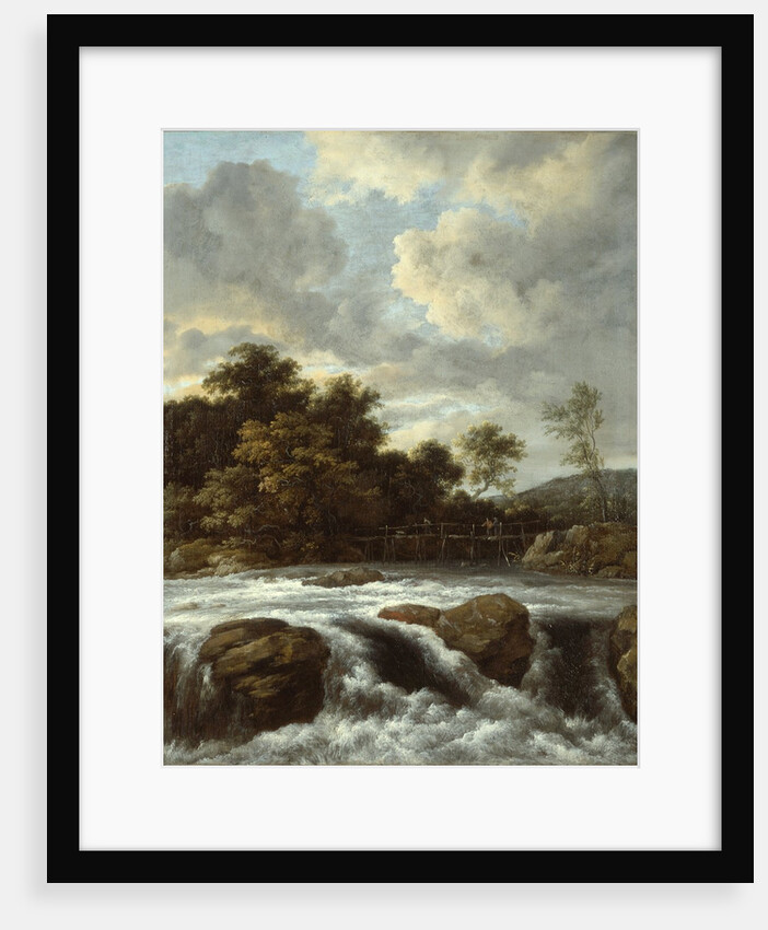Landscape with Waterfall, c.1665 by Jacob Isaaksz. or Isaacksz. van Ruisdael