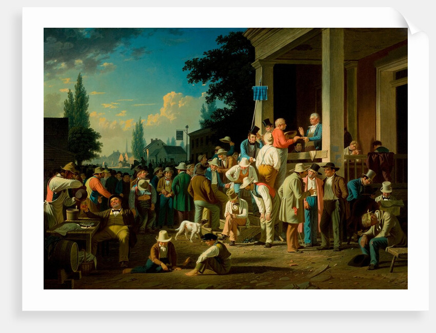 The County Election, 1852 by George Caleb Bingham