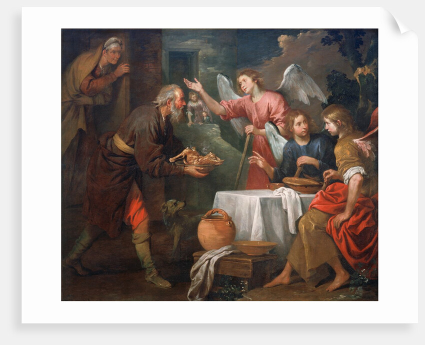 Abraham and the Three Angels, 1660–69 by Giovanni Andrea di Ferrari