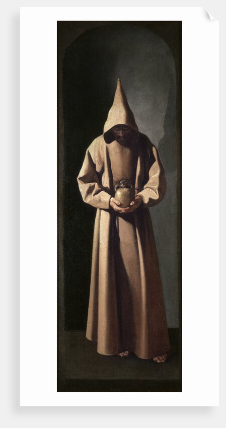 St. Francis contemplating a skull, c.1635 by Francisco de Zurbaran