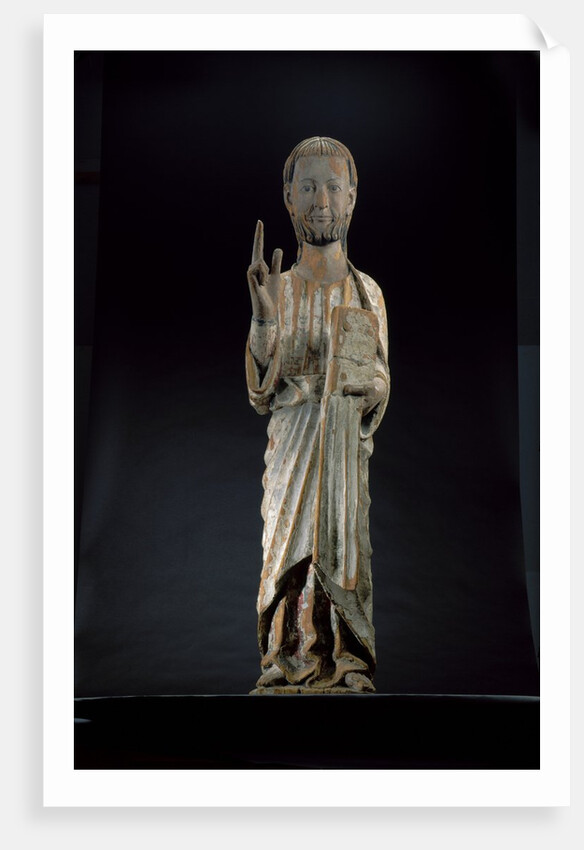 Blessing Christ, late 13th or early 14th century by School Spanish