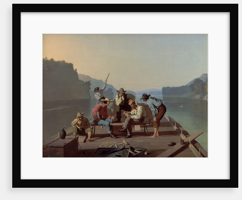Raftsmen Playing Cards, 1847 by George Caleb Bingham