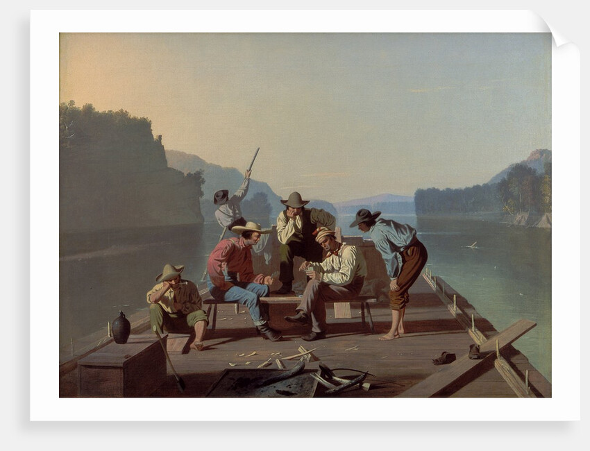 Raftsmen Playing Cards, 1847 by George Caleb Bingham