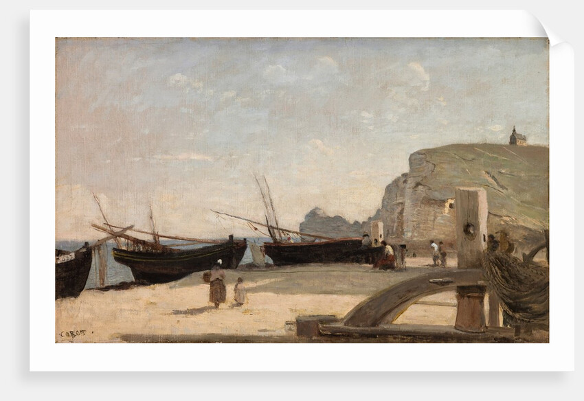The Beach, Etretat, 1872 by Jean Baptiste Camille Corot
