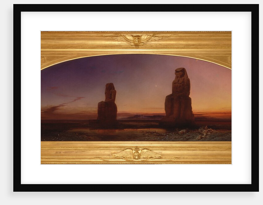 The Colossal Pair, Thebes, 1856 by Frank Dillon