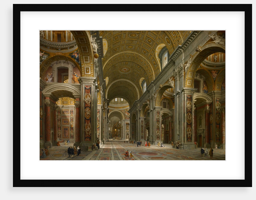 Interior of St. Peter's, Rome, 1731 by Giovanni Paolo Pannini or Panini