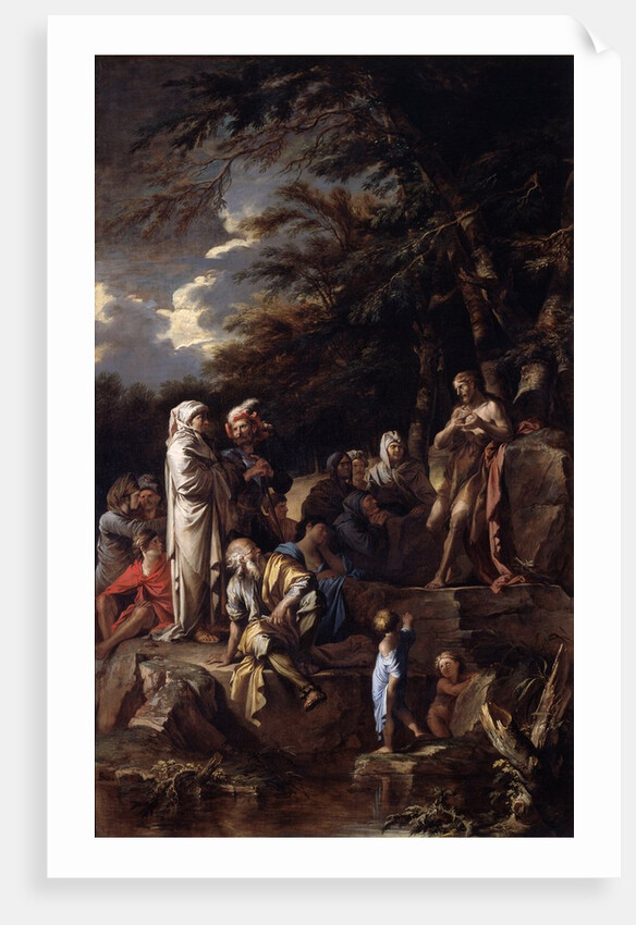 St. John the Baptist preaching in the Wilderness, c.1660 by Salvator Rosa