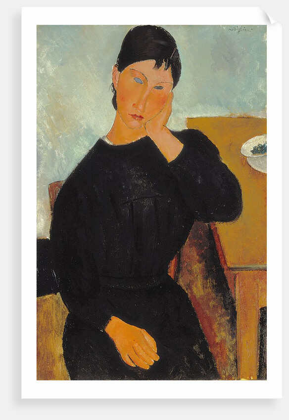 Elvira Resting at a Table, 1919 by Amedeo Modigliani