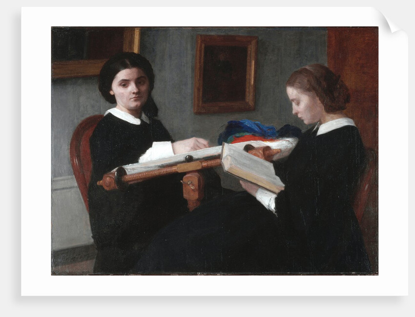 The Two Sisters, 1859 by Ignace Henri Jean Fantin-Latour