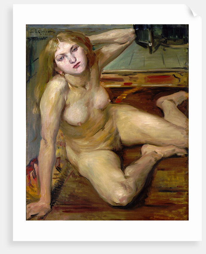 Nude Girl on a Rug, 1912 by Lovis (1858-1925) Corinth