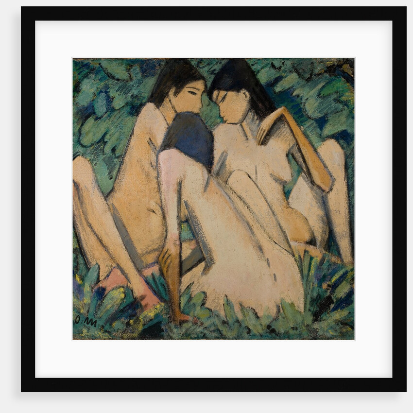 Three Girls in a Wood, c.1920 by Otto Muller or Mueller