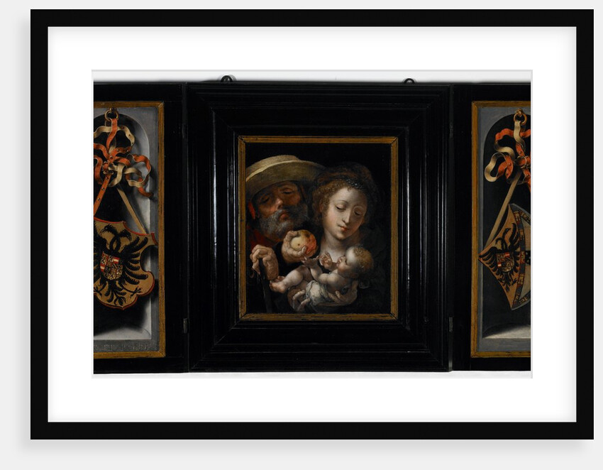 Holy Family with Coats of Arms of Charles V and Isabella of Portugal, 1526–30 by Jan Gossaert