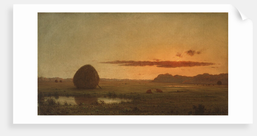 Sunset, Newburyport Meadows, 1863 by Martin Johnson Heade