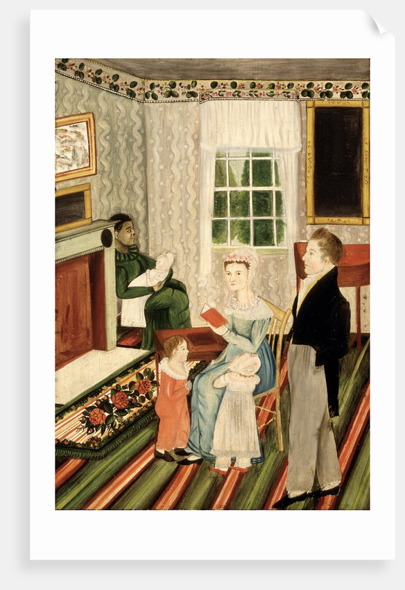 York, Pennsylvania Family with Negro Servant, c.1828 by American School