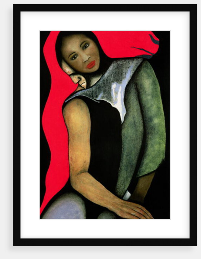 Man/Woman and a Red Horse, 1999 by Stevie Taylor