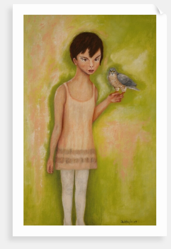 Trust-Girl with a Sparrow Hawk, 2010 by Stevie Taylor