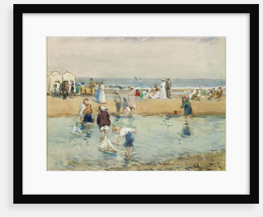 On the Beach, Whitley Bay by John Atkinson