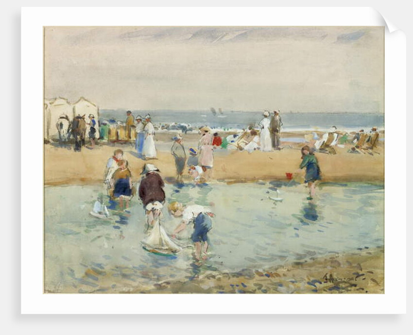 On the Beach, Whitley Bay by John Atkinson