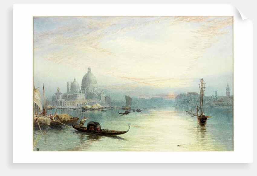 Entrance to the Grand Canal, Venice by Myles Birket Foster
