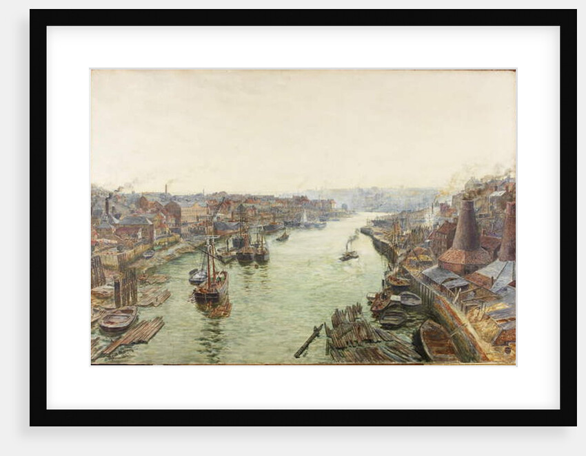 Sunderland, Holmes Wharf, or River Wear looking East from the Bridge by Thomas Marie Madawaska Hemy
