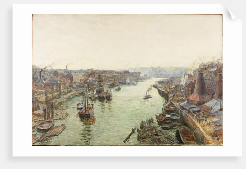 Sunderland, Holmes Wharf, or River Wear looking East from the Bridge by Thomas Marie Madawaska Hemy