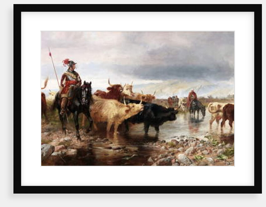 A Border Raid on an English Castle, 1880 by Richard Beavis