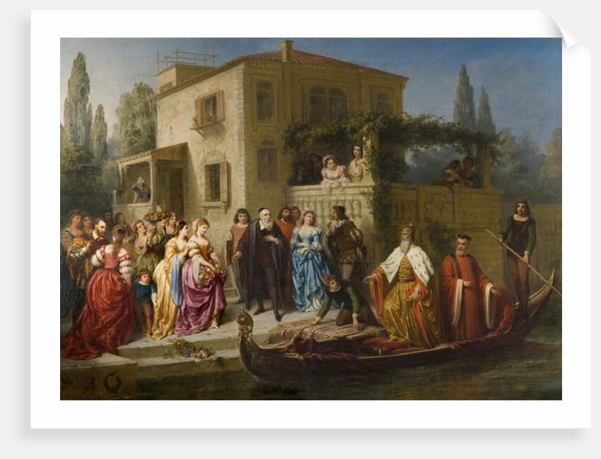Visit of the Doge of Venice to Titian, 1870-71 by Robert Antoine Muller