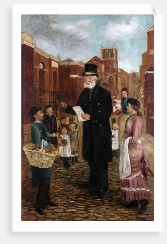 Tommy Sanderson, Town Crier, 1884 by J. Gillis Brown