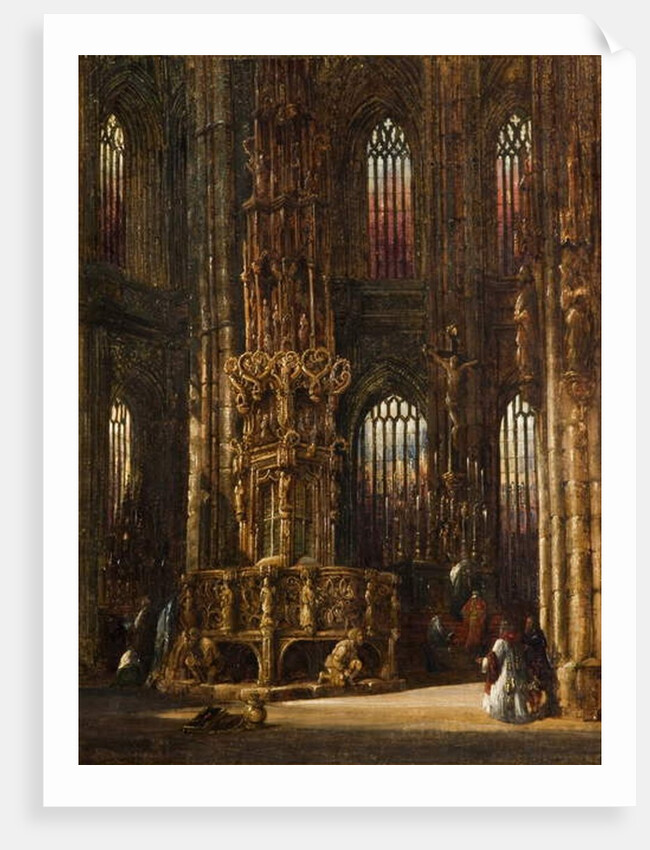 Interior of the Church of St. Lawrence, Nuremberg, c.1875 by Henry Thomas Schafer