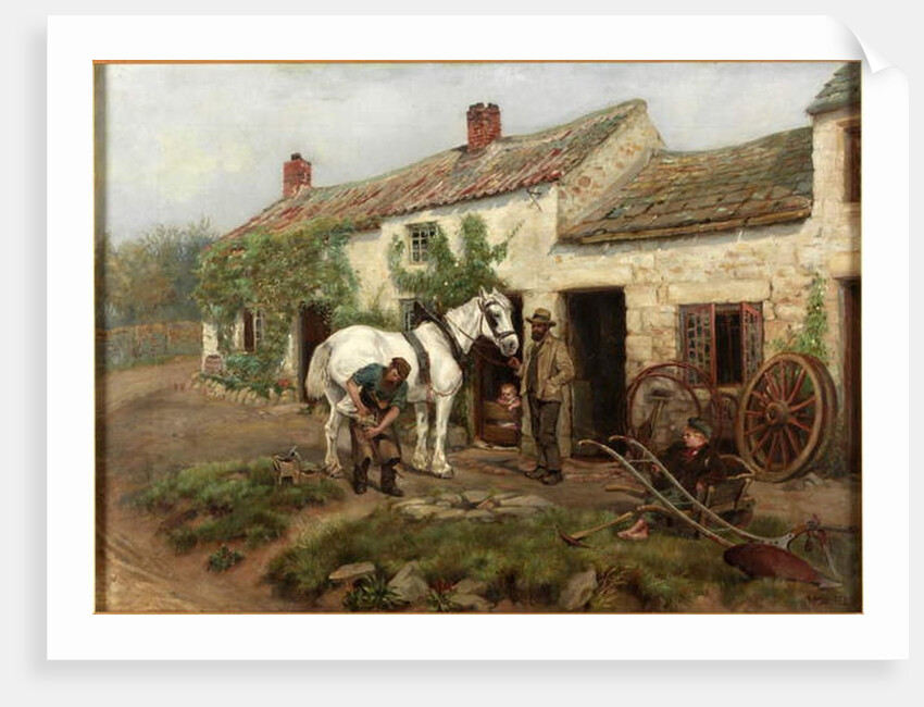 Smithy, Hexham Bridge End, 1885 by Ralph Hedley