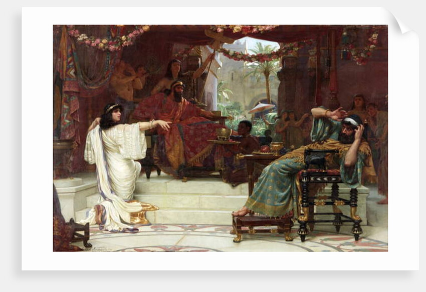 Esther Denouncing Haman to King Ahasuerus, 1888 by Ernest Normand