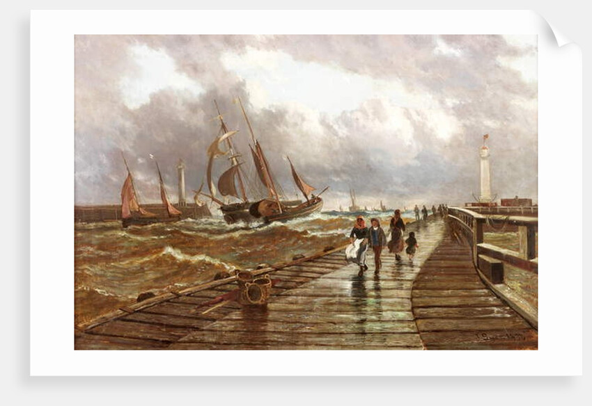 Sunderland Piers, 1843, 1886 by John James Syer