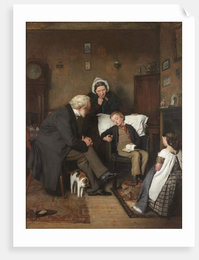 The Sick Boy, c.1857 by Joseph Clark