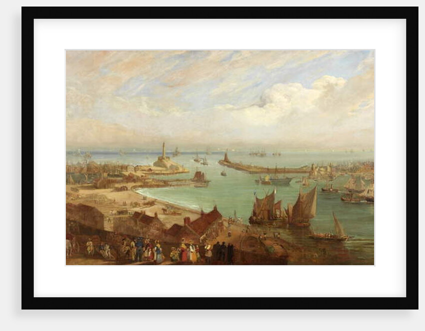 Sunderland Harbour from Roker, c.1850-c.1855 by Edward Hastings